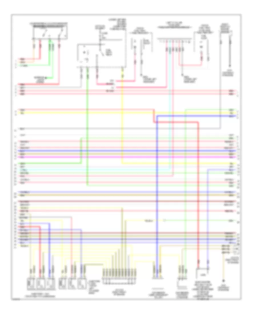 3.5L, Engine Performance Wiring Diagram (2 of 6) for Acura TL 2009