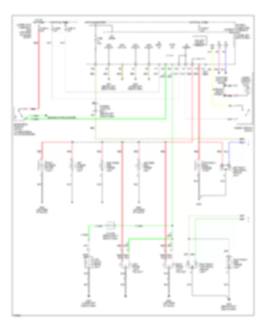 Exterior Lamps Wiring Diagram 1 of 2 for Acura TL 2009