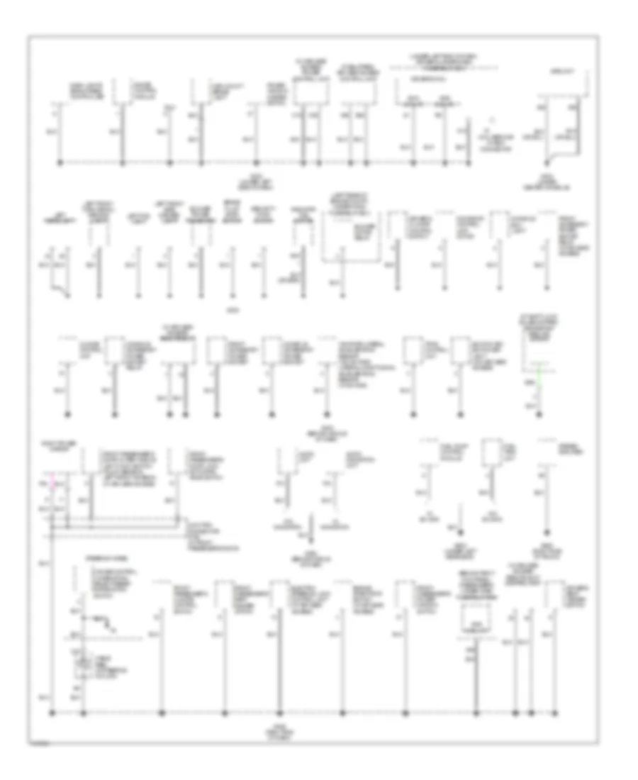 Ground Distribution Wiring Diagram (2 of 4) for Acura TL 2009