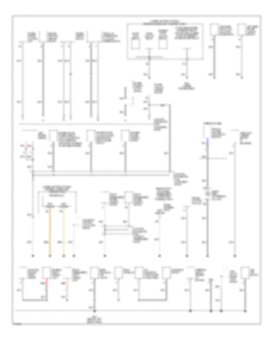 Ground Distribution Wiring Diagram 4 of 4 for Acura TL 2009