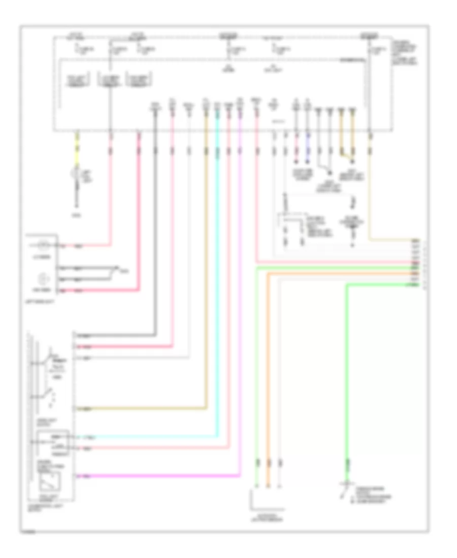 Headlights Wiring Diagram 1 of 2 for Acura TL 2009