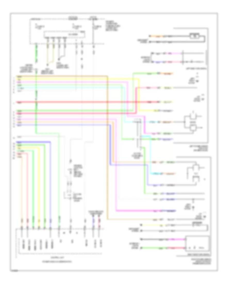 Memory Mirrors Wiring Diagram 2 of 2 for Acura TL 2009