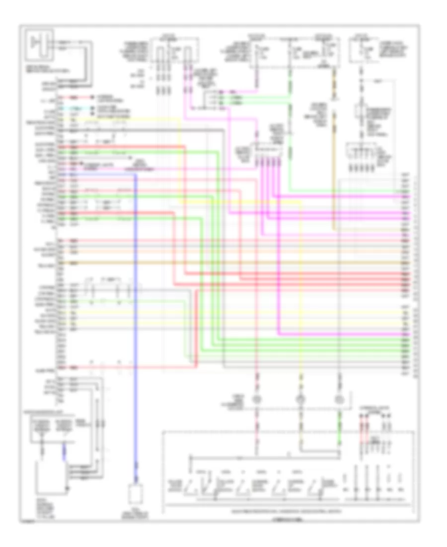 Navigation Wiring Diagram (1 of 5) for Acura TL 2009