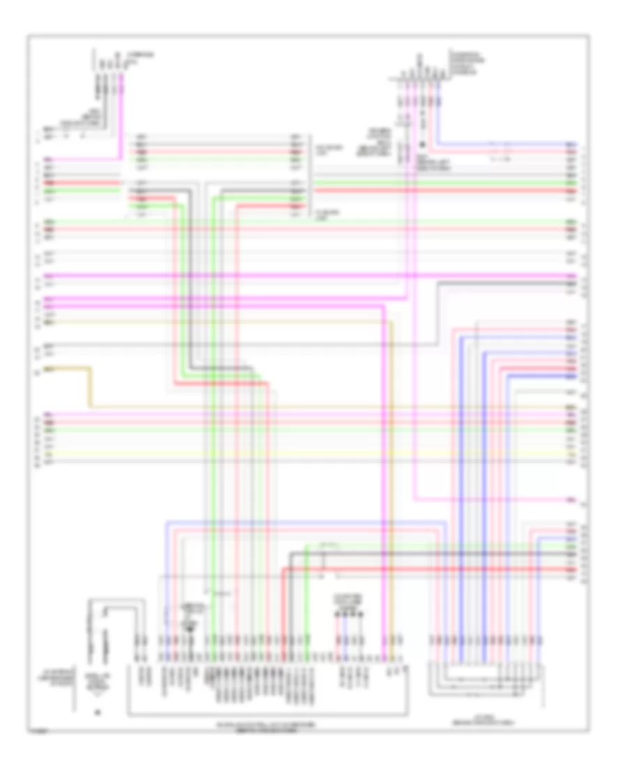 Navigation Wiring Diagram (3 of 5) for Acura TL 2009