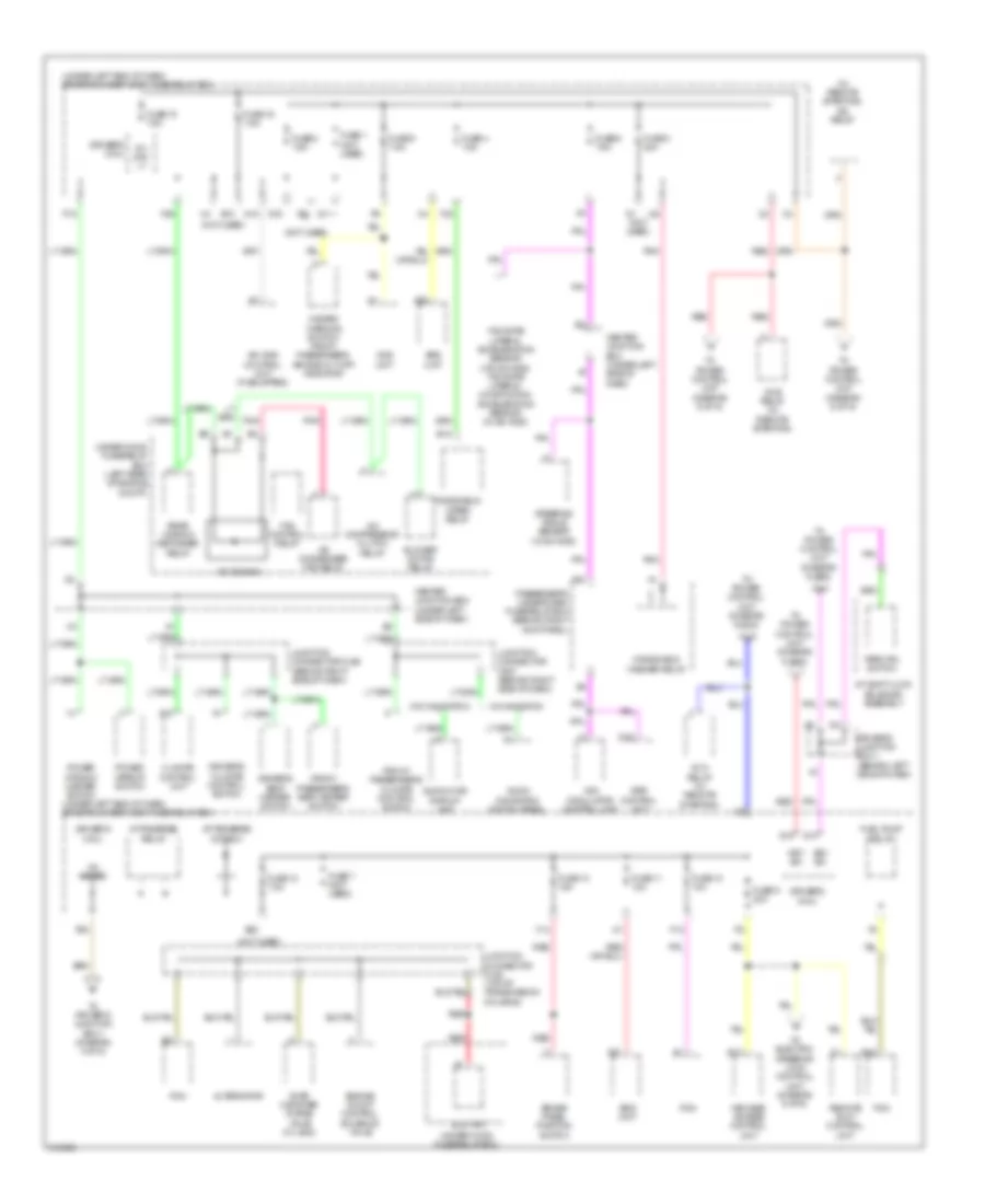 Power Distribution Wiring Diagram with Keyless Access 5 of 6 for Acura TL 2009