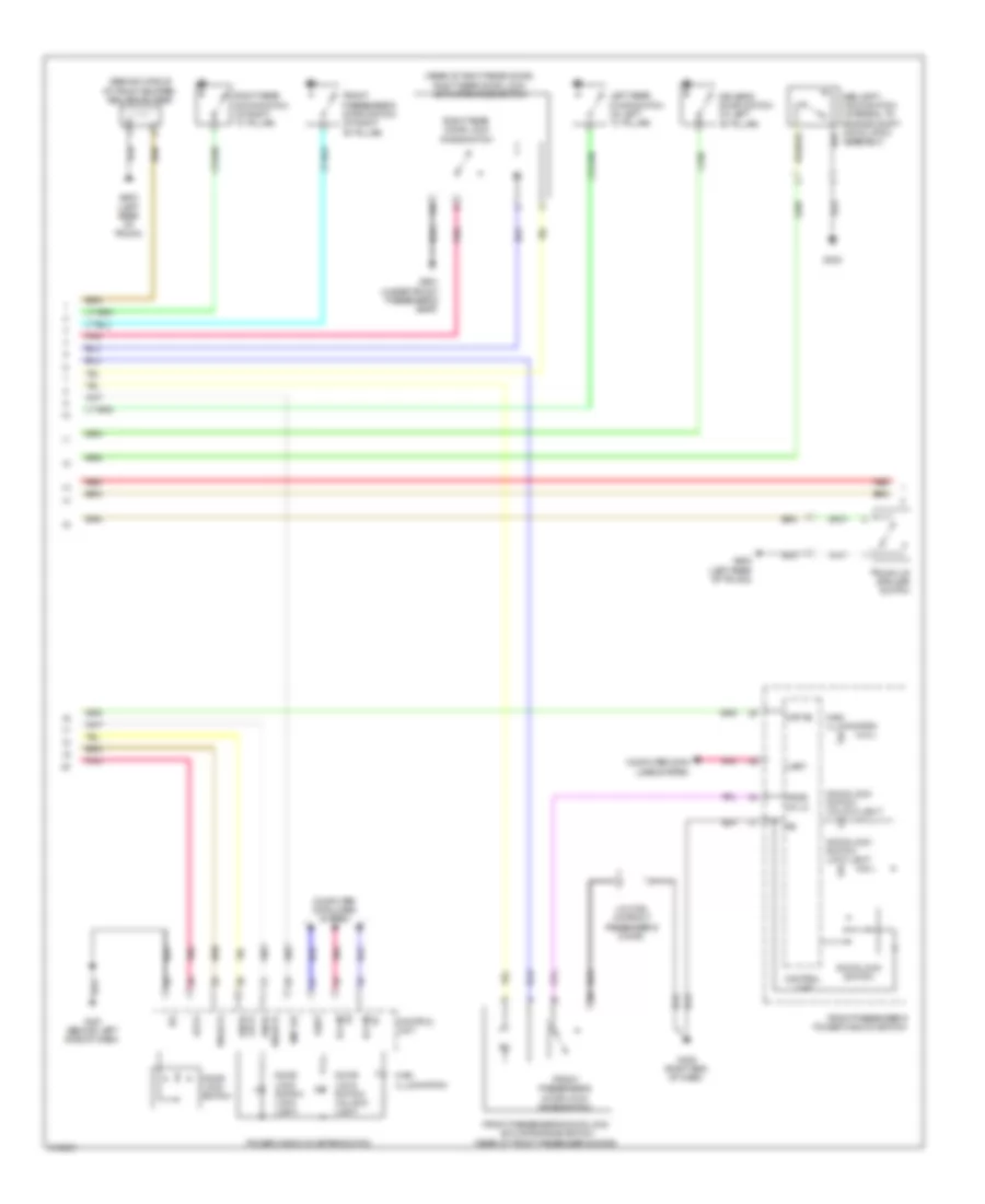 Power Door Locks Wiring Diagram, with Keyless Access (2 of 5) for Acura TL 2009