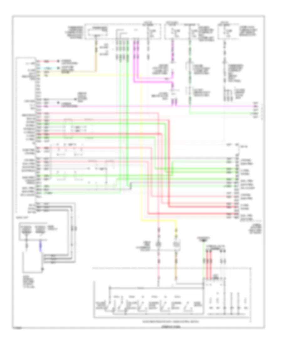 Radio Wiring Diagram without Navigation 1 of 3 for Acura TL 2009