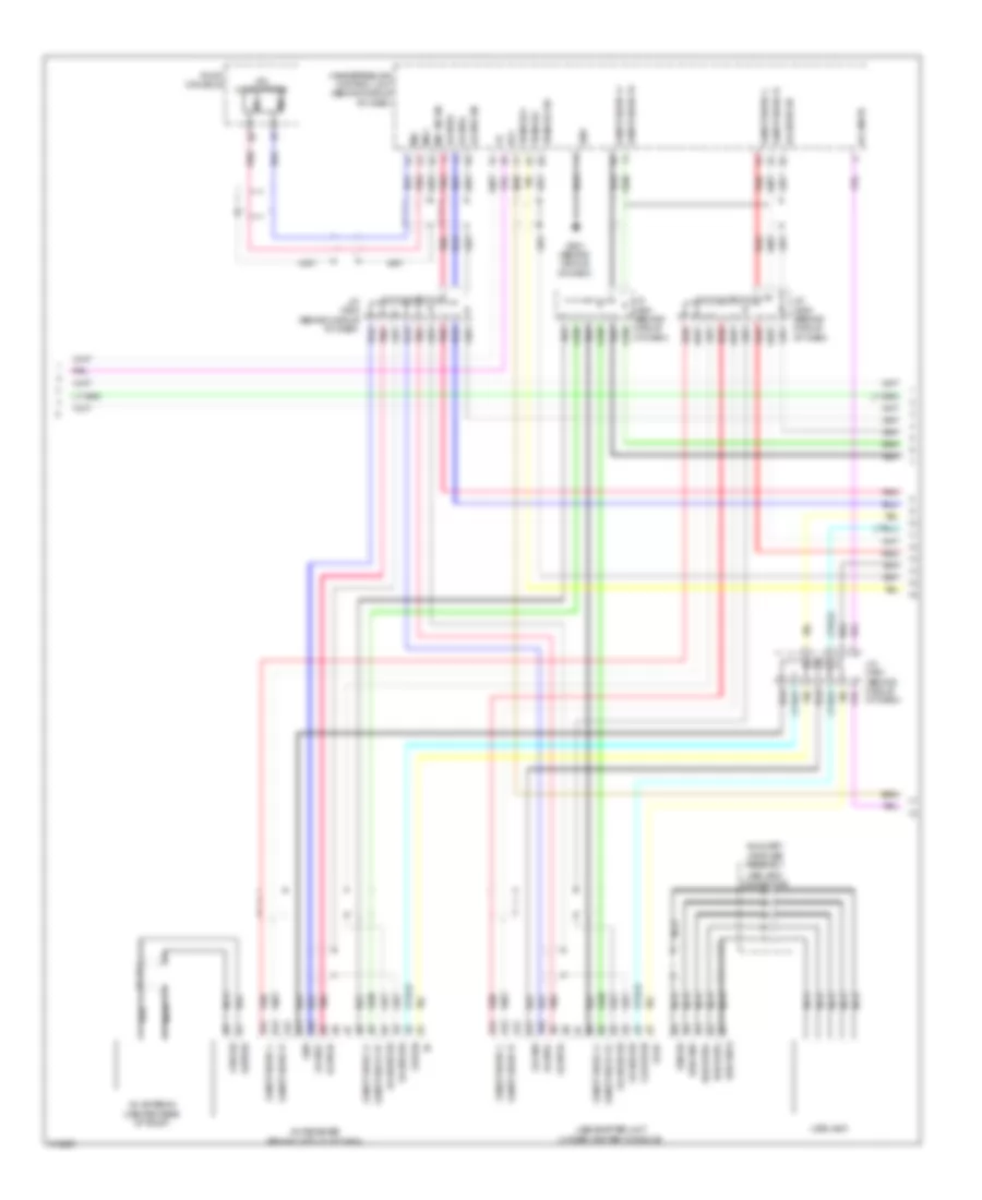 Radio Wiring Diagram, without Navigation (2 of 3) for Acura TL 2009