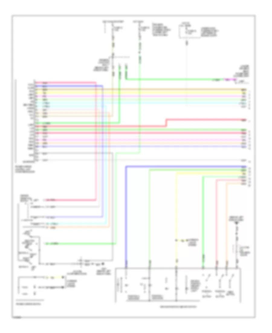 Memory Mirrors Wiring Diagram (1 of 2) for Acura TL SH-AWD 2009