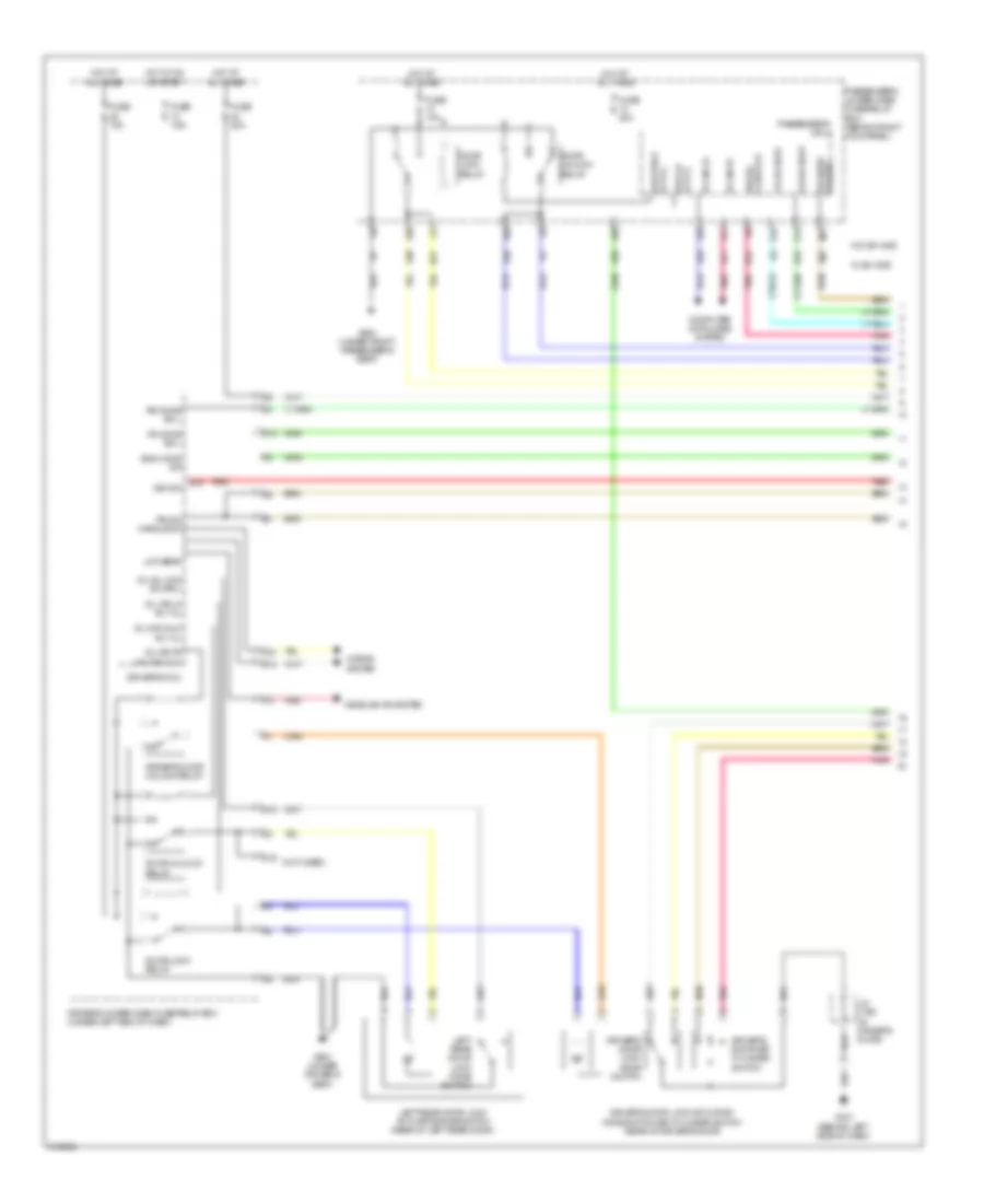 Power Door Locks Wiring Diagram with Keyless Access 1 of 5 for Acura TL SH AWD 2009