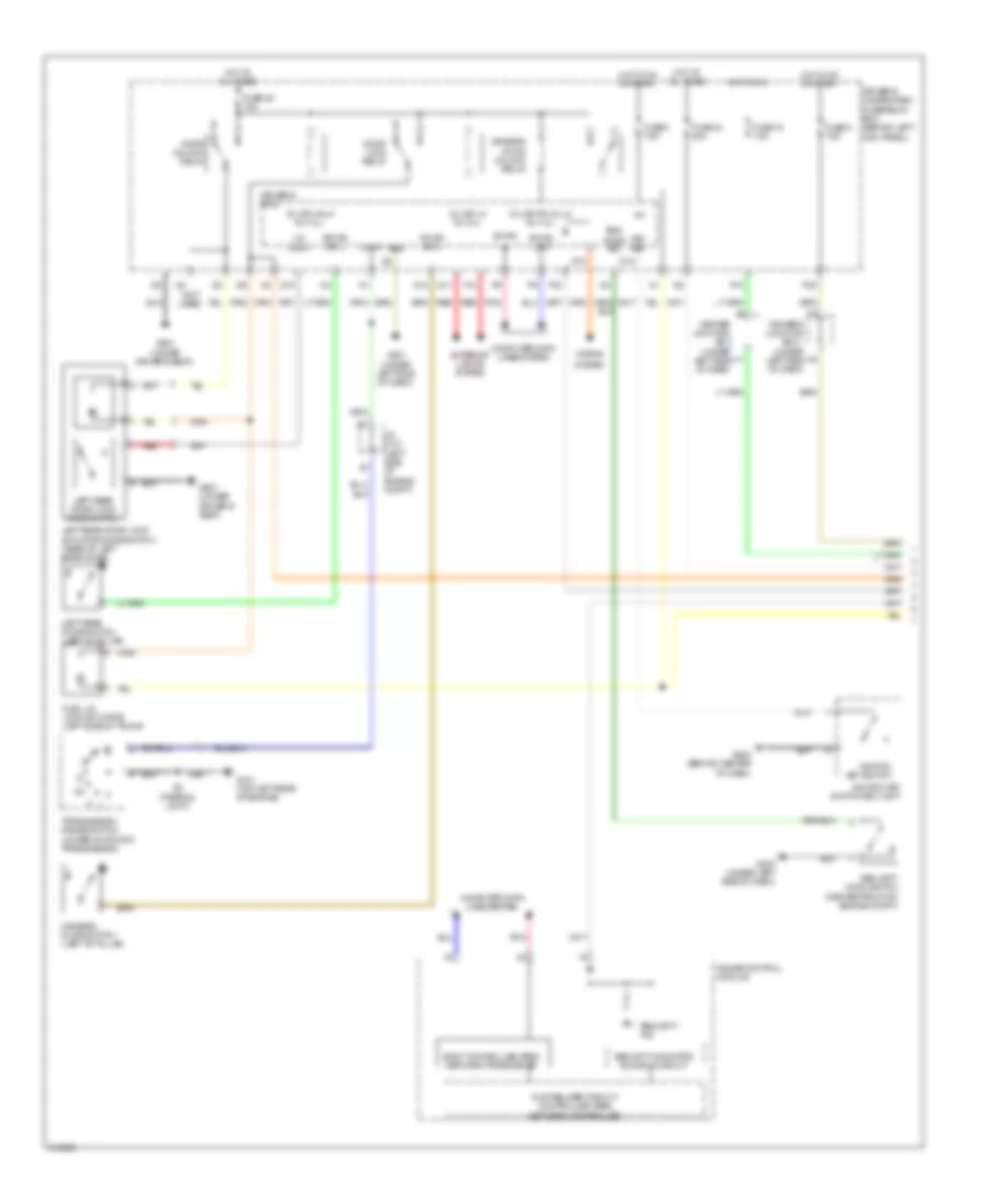 Forced Entry Wiring Diagram 1 of 2 for Acura TSX 2009