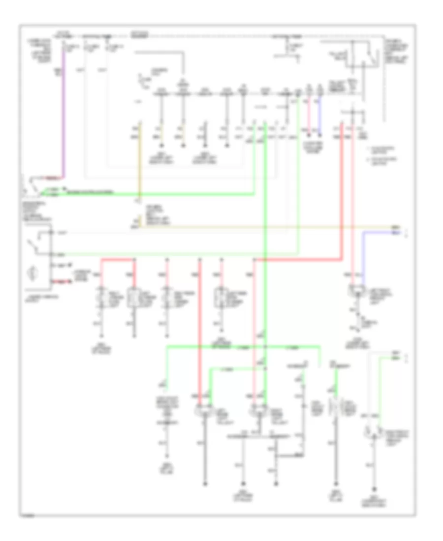 Exterior Lamps Wiring Diagram 1 of 2 for Acura TSX 2009