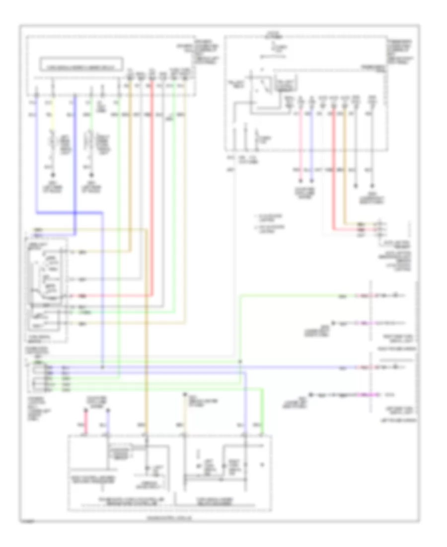 Exterior Lamps Wiring Diagram (2 of 2) for Acura TSX 2009