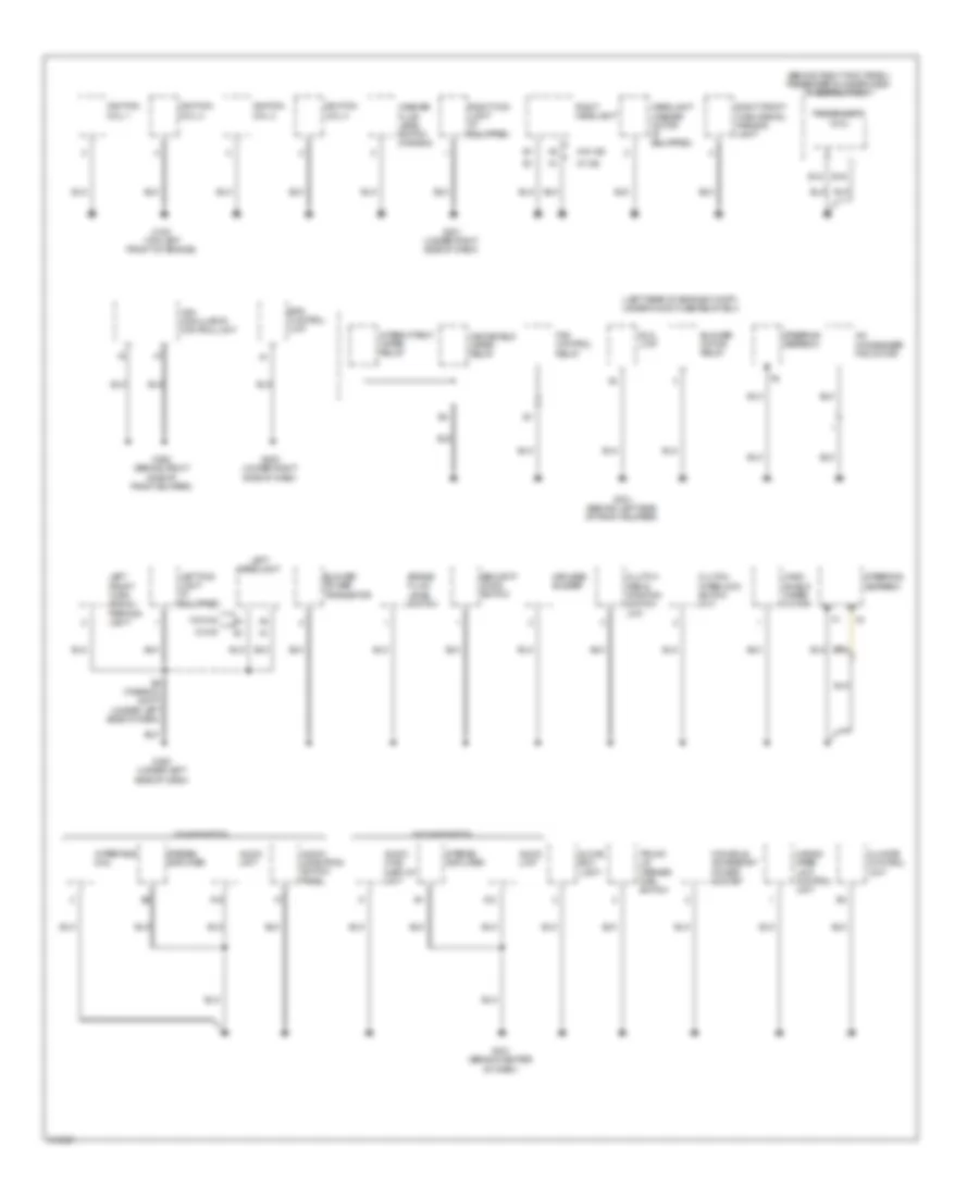 Ground Distribution Wiring Diagram 2 of 4 for Acura TSX 2009