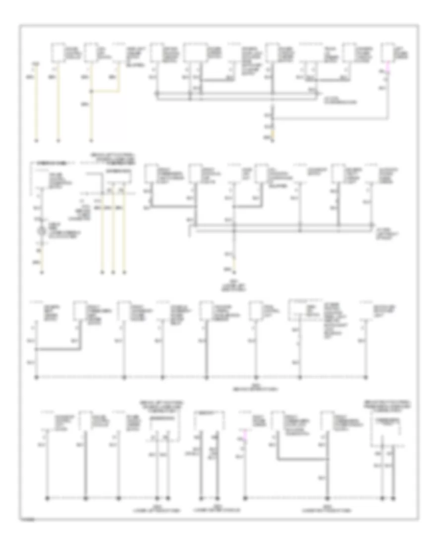 Ground Distribution Wiring Diagram 3 of 4 for Acura TSX 2009