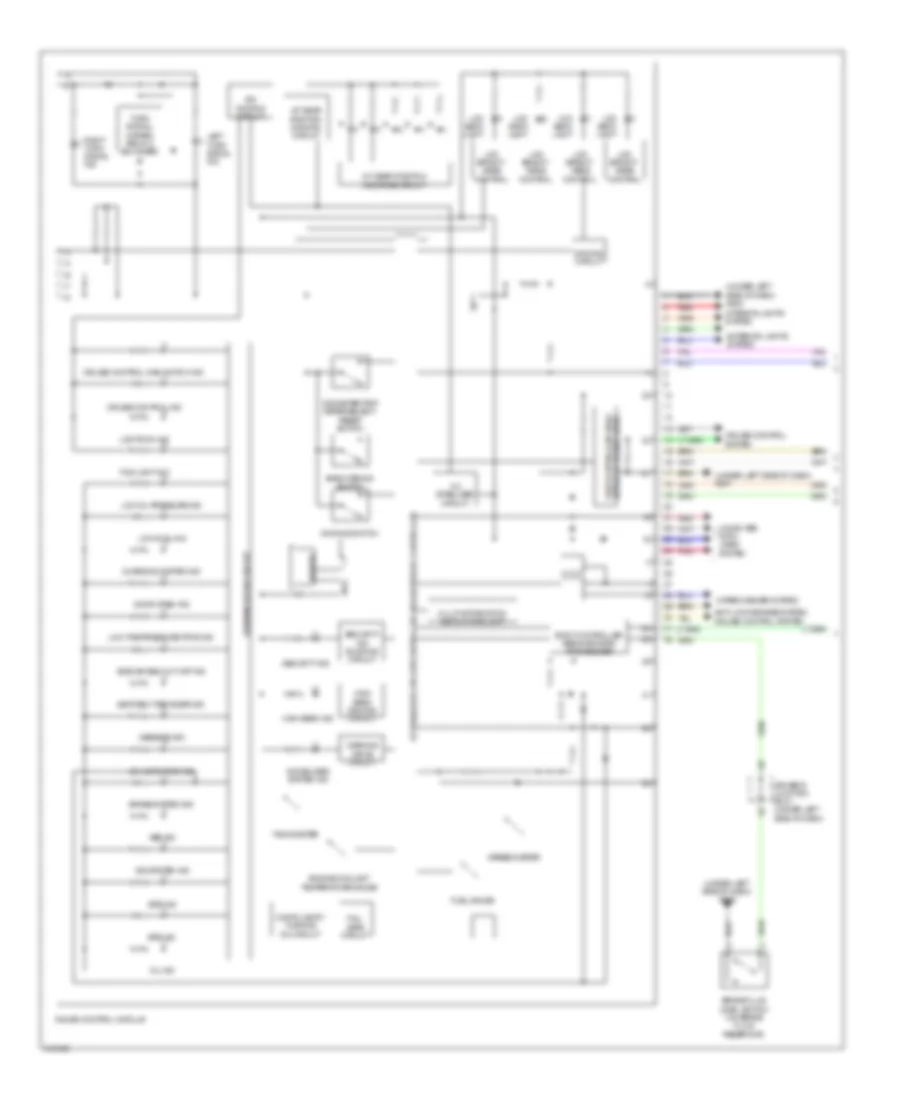 Instrument Cluster Wiring Diagram 1 of 2 for Acura TSX 2009