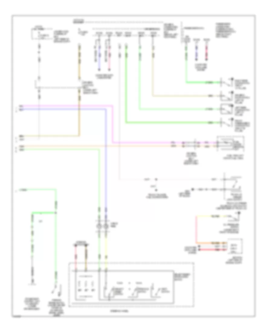 Instrument Cluster Wiring Diagram 2 of 2 for Acura TSX 2009