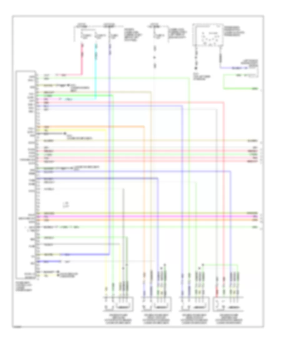 Memory Systems Wiring Diagram 1 of 2 for Acura TSX 2009