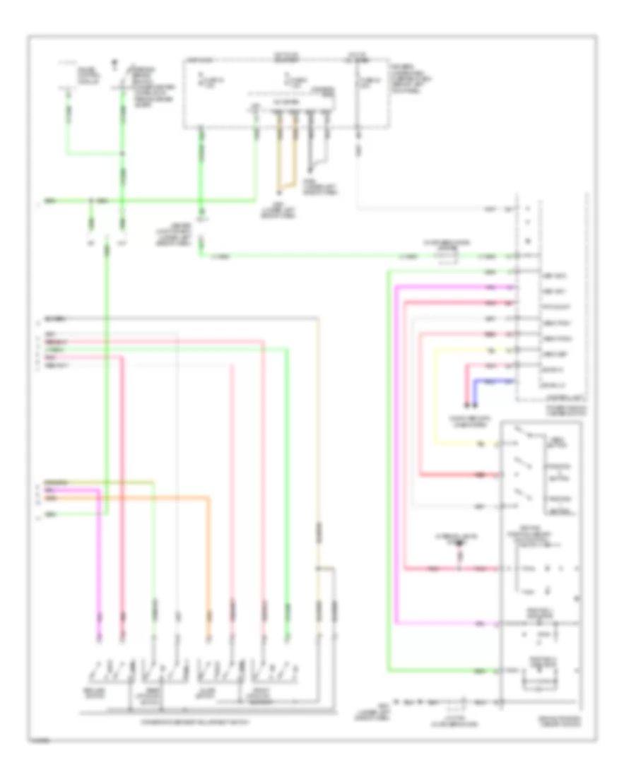 Memory Systems Wiring Diagram 2 of 2 for Acura TSX 2009