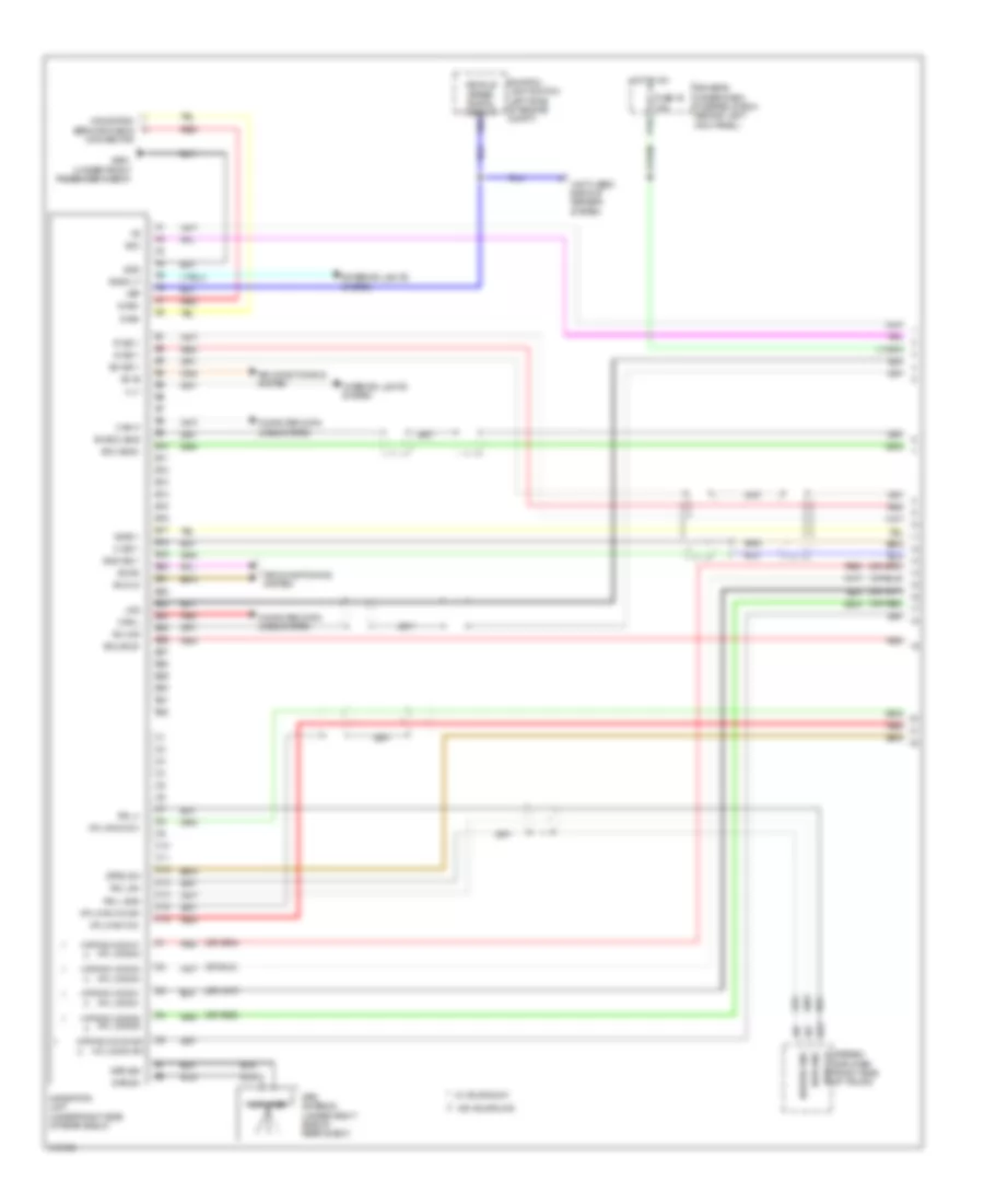 Navigation Wiring Diagram (1 of 4) for Acura TSX 2009
