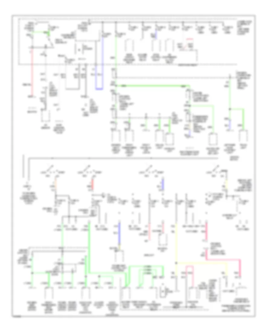 Power Distribution Wiring Diagram 2 of 4 for Acura TSX 2009