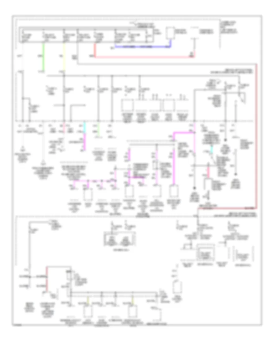 Power Distribution Wiring Diagram 4 of 4 for Acura TSX 2009
