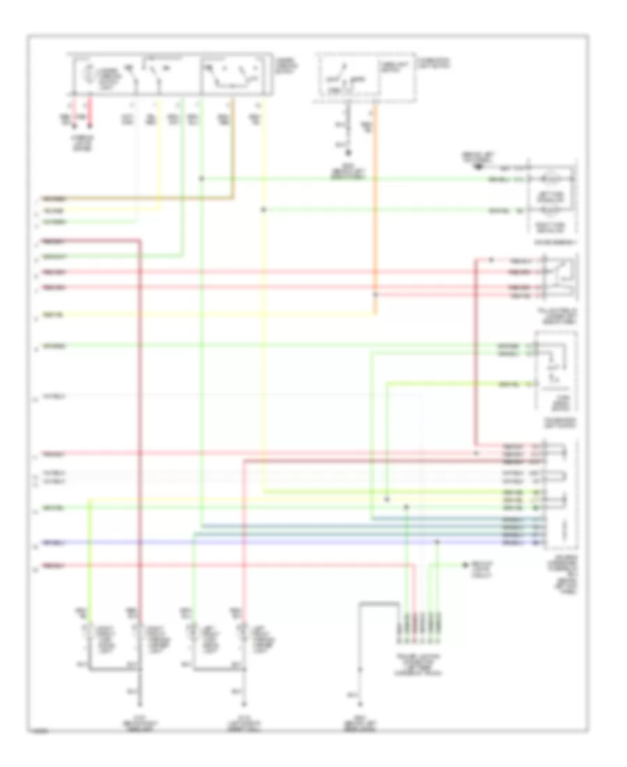 Exterior Lamps Wiring Diagram 2 of 2 for Acura MDX 2001