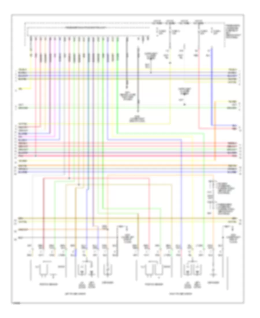 Memory Systems Wiring Diagram (2 of 3) for Acura MDX 2001
