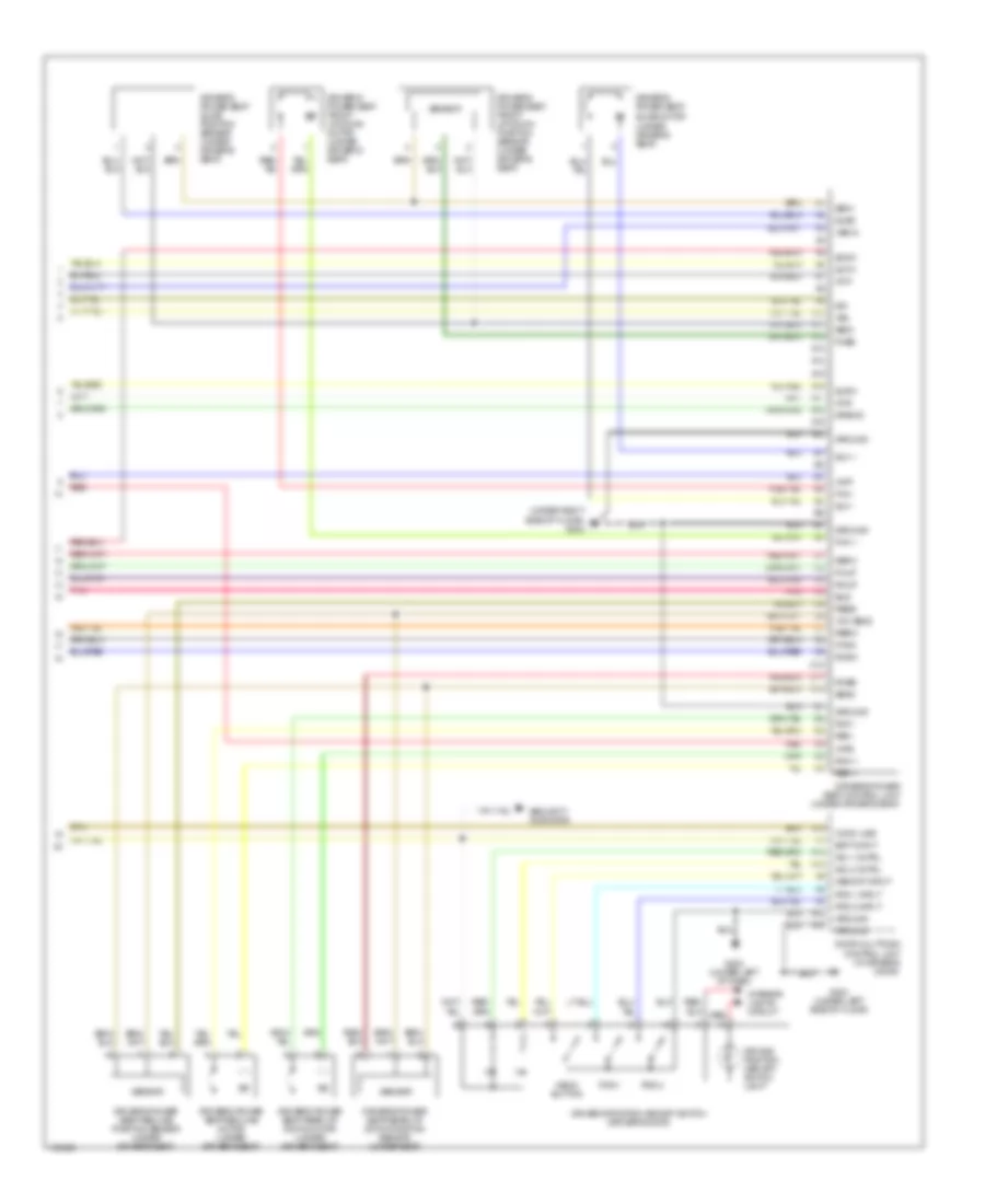Memory Systems Wiring Diagram (3 of 3) for Acura MDX 2001