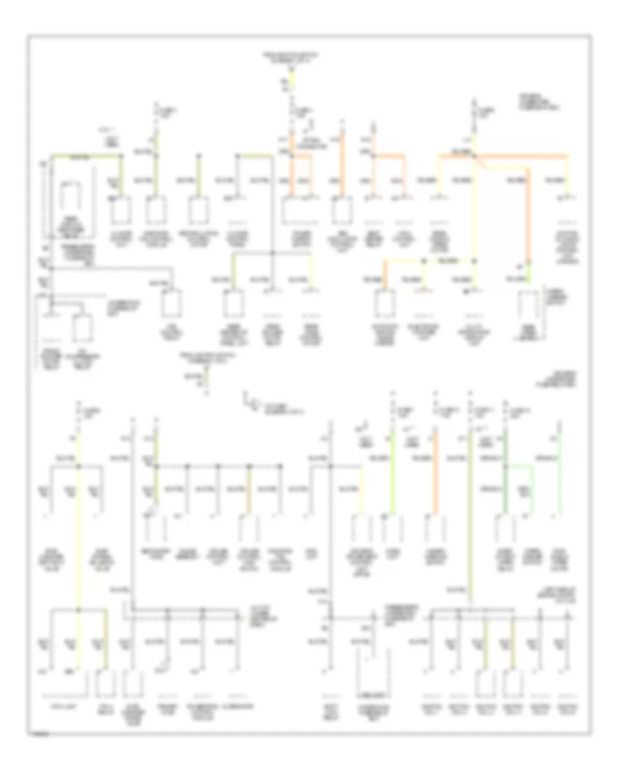 Power Distribution Wiring Diagram 2 of 4 for Acura MDX 2001