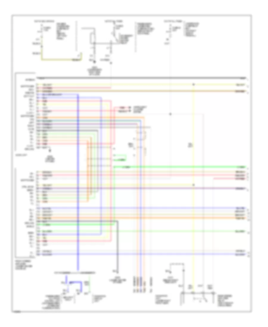Radio Wiring Diagram with Bose System 1 of 2 for Acura MDX 2001