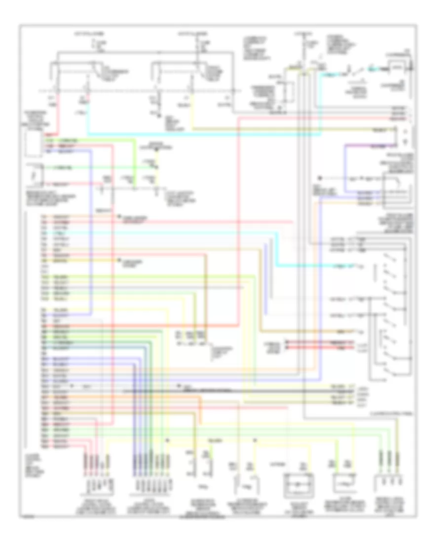 Air Conditioning Wiring Diagram 1 of 2 for Acura MDX Touring 2001