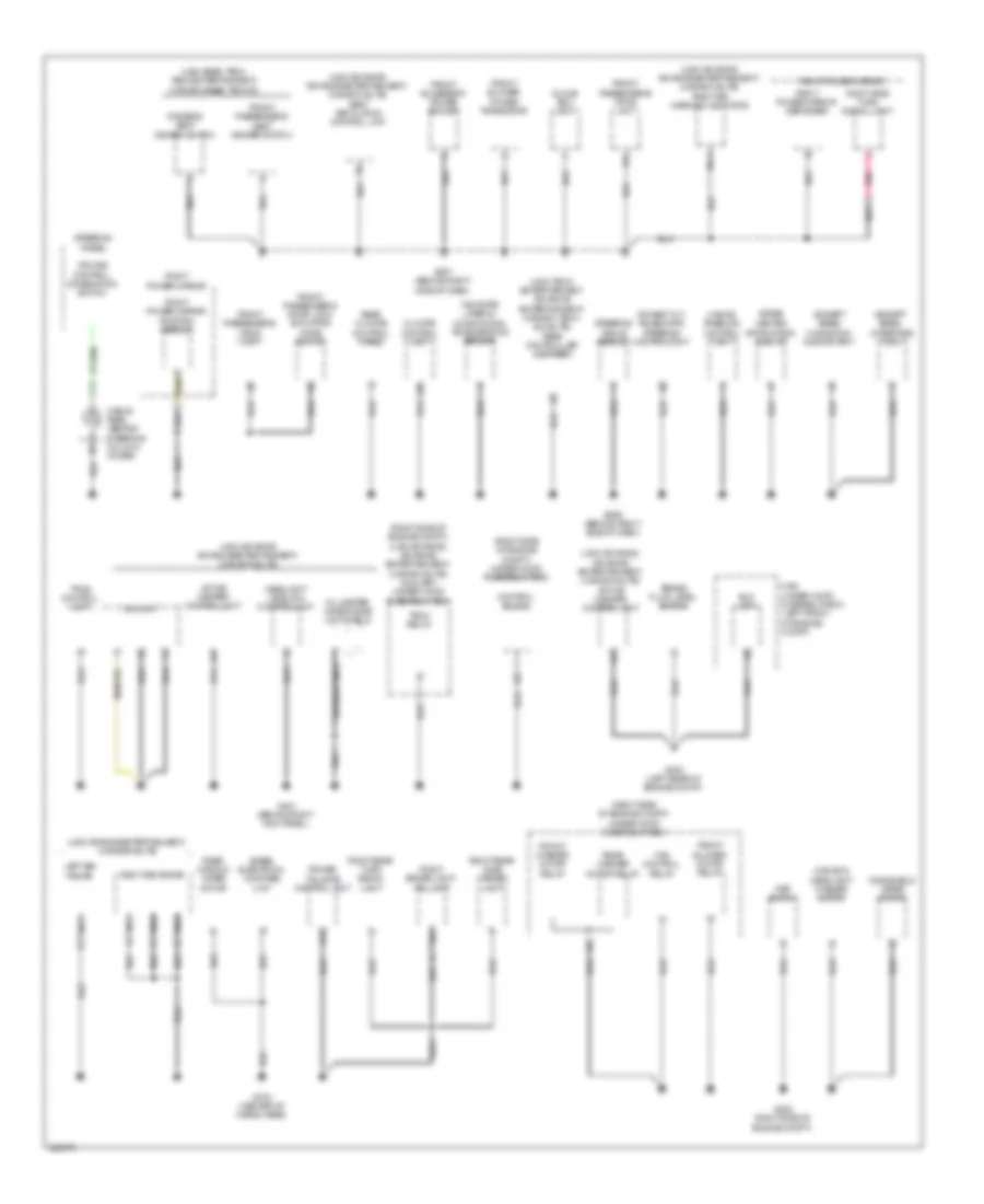 Ground Distribution Wiring Diagram (2 of 5) for Acura MDX 2010