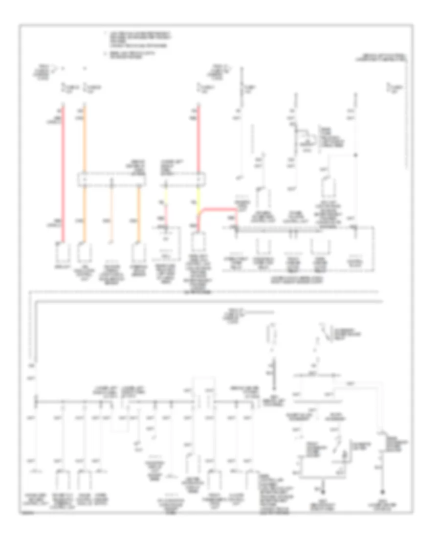 Power Distribution Wiring Diagram (6 of 6) for Acura MDX 2010