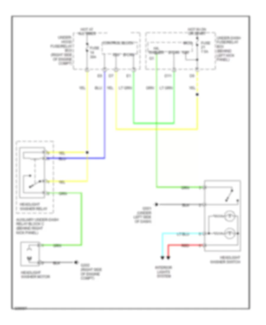 схема шайбы фары, Канада для Acura MDX 2010