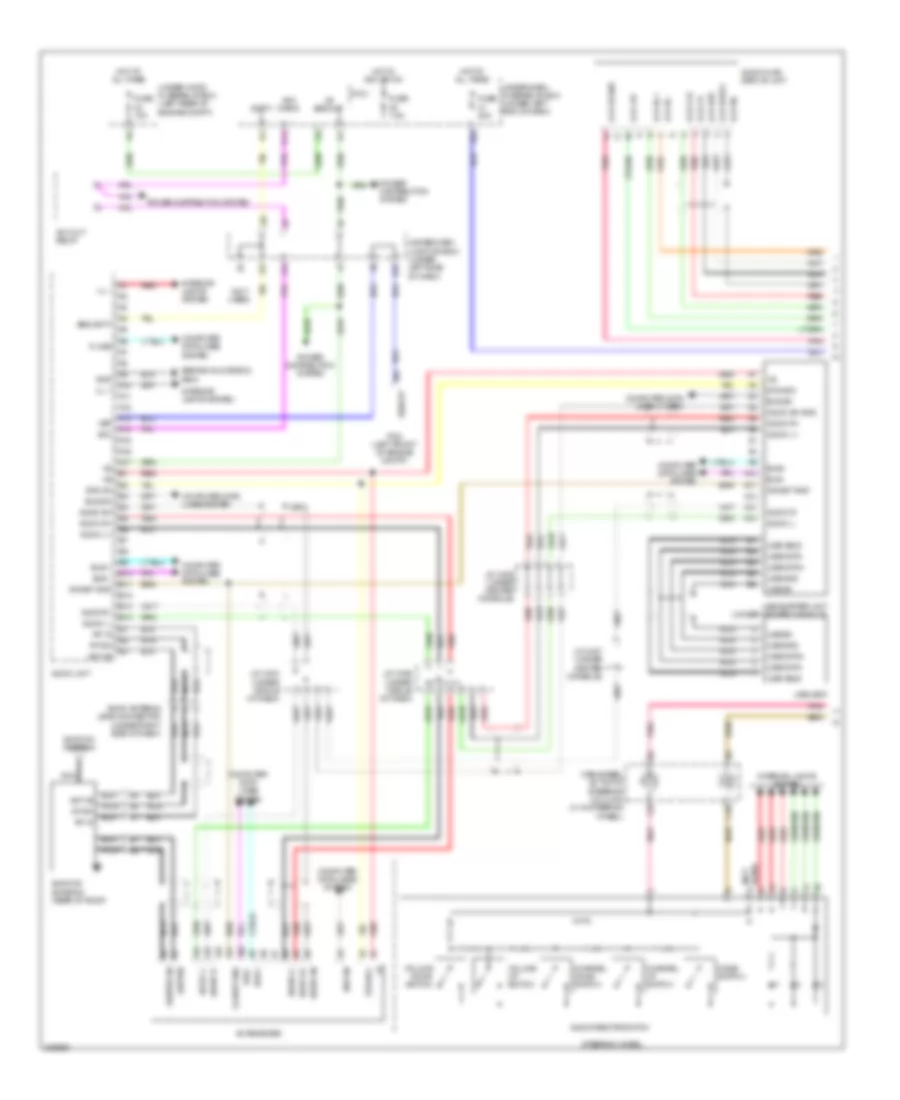 Radio Wiring Diagram, without Technology Package (1 of 2) for Acura RDX 2010