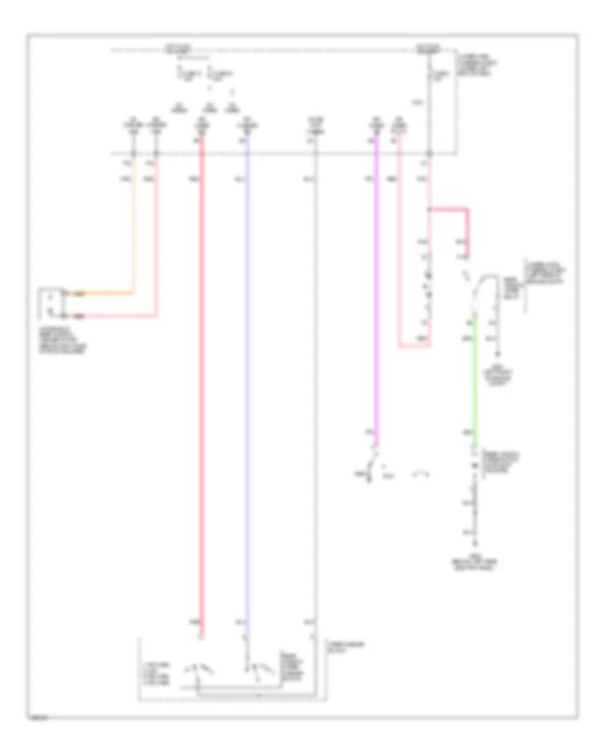 Электросхема заднего стеклоочистителя дворника и омывателя для Acura RDX 2010