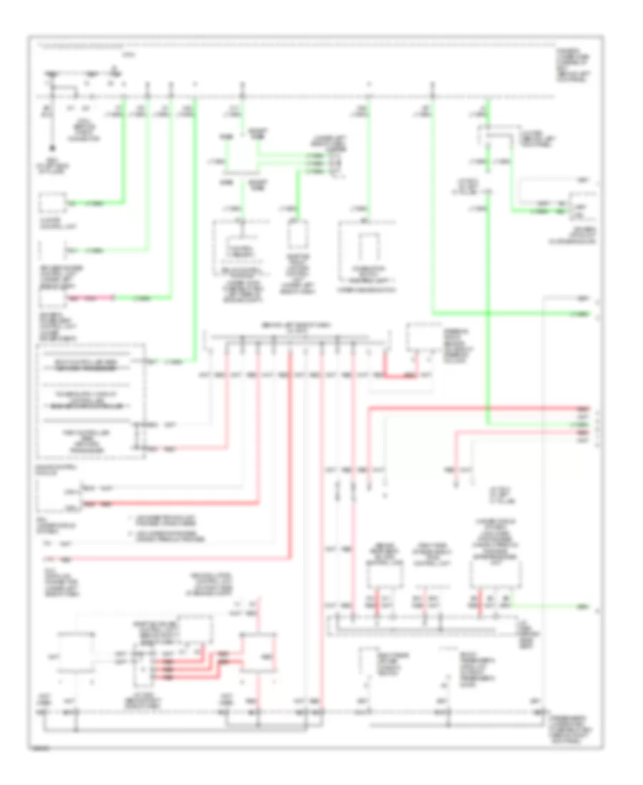 High Low Bus Wiring Diagram 1 of 2 for Acura RL 2010