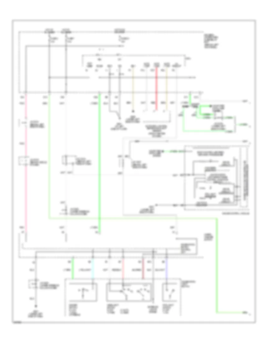 Headlamps  Fog Lamps Wiring Diagram, Canada (1 of 2) for Acura RL 2010