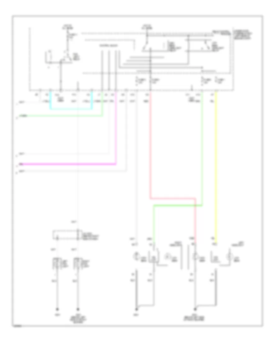 Headlamps  Fog Lamps Wiring Diagram, USA (2 of 2) for Acura RL 2010