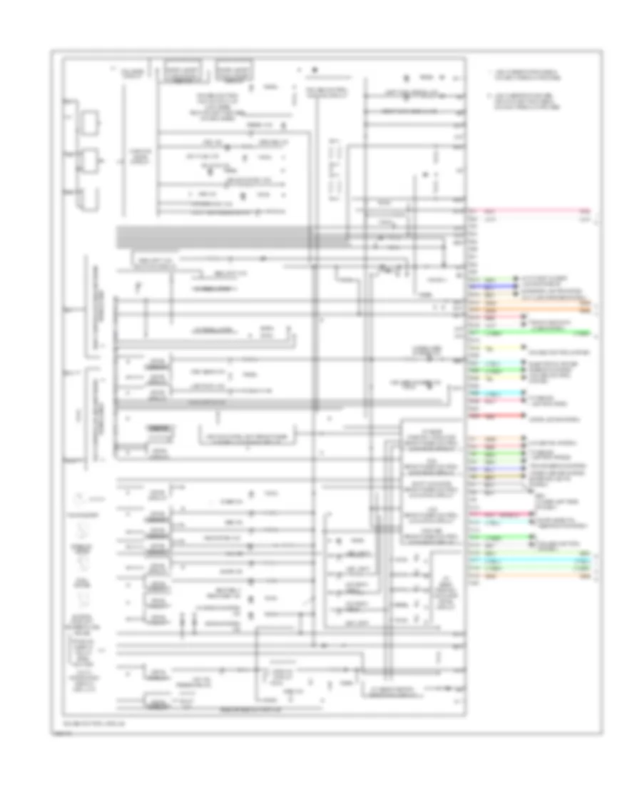 Instrument Cluster Wiring Diagram 1 of 2 for Acura RL 2010