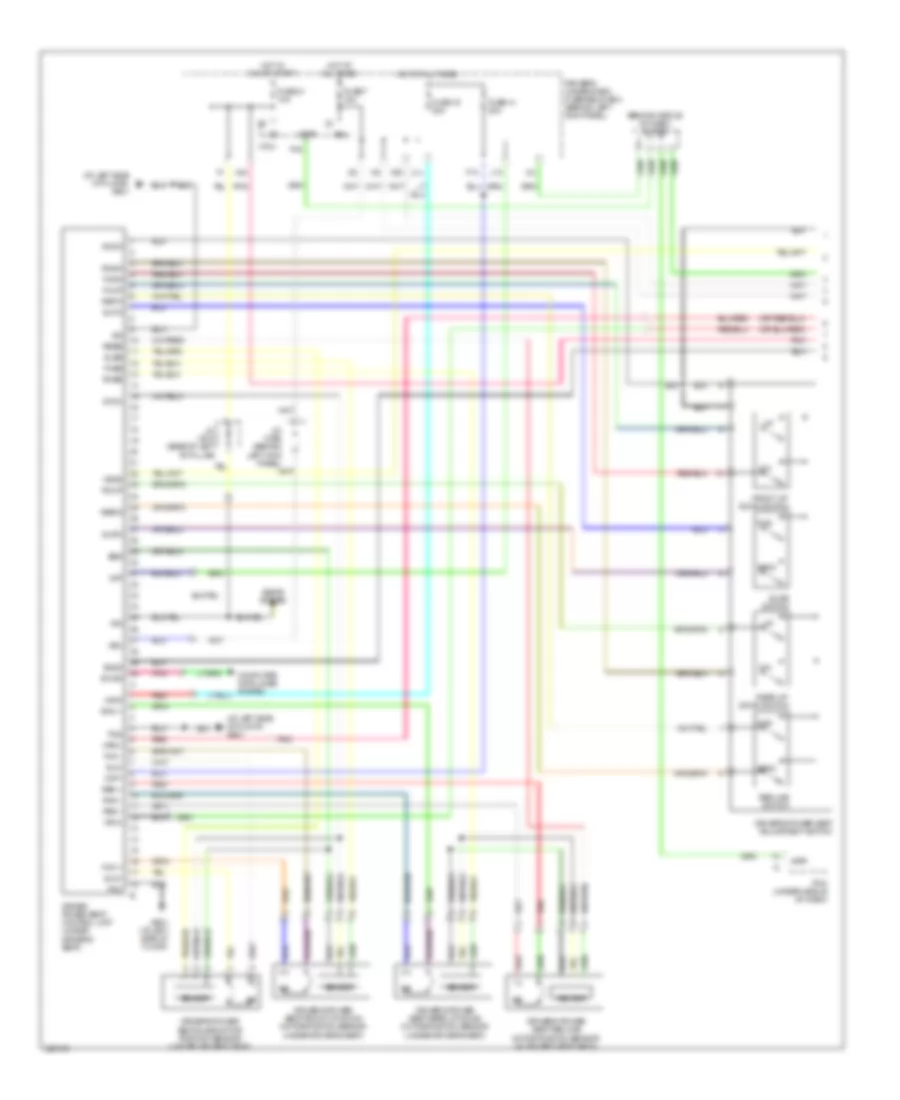 Memory Systems Wiring Diagram 1 of 4 for Acura RL 2010