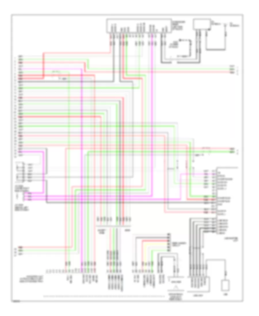 Navigation Wiring Diagram, USA (6 of 7) for Acura RL 2010