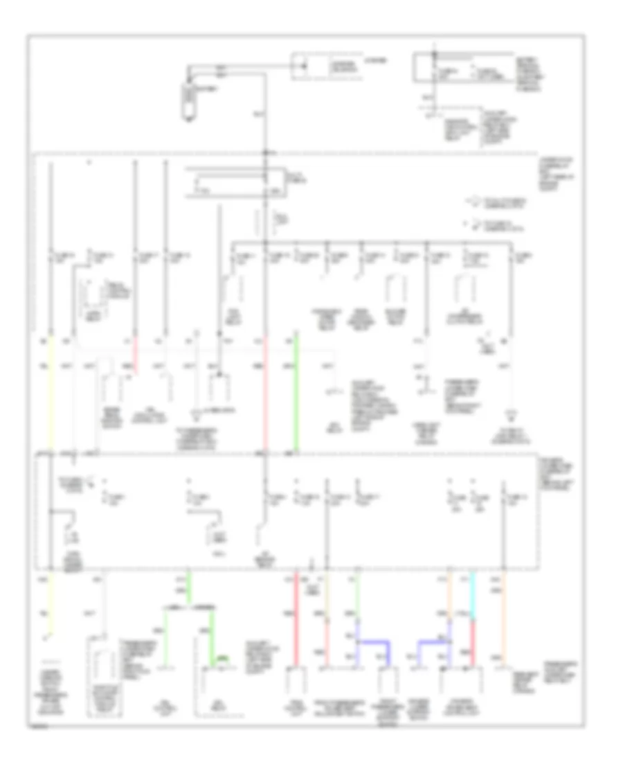 Power Distribution Wiring Diagram 1 of 6 for Acura RL 2010