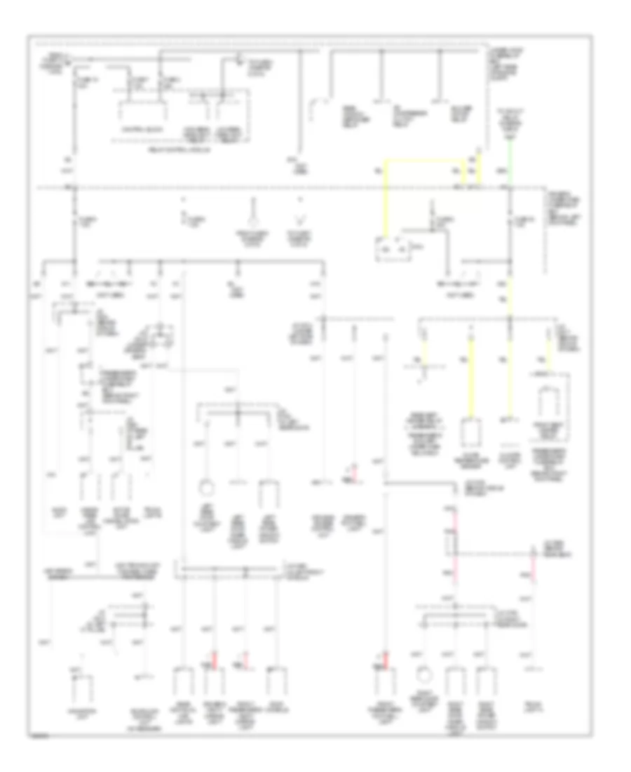 Power Distribution Wiring Diagram (3 of 6) for Acura RL 2010