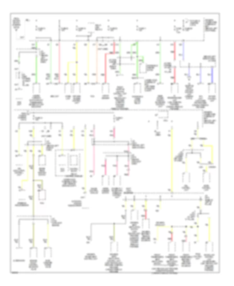 Power Distribution Wiring Diagram 4 of 6 for Acura RL 2010