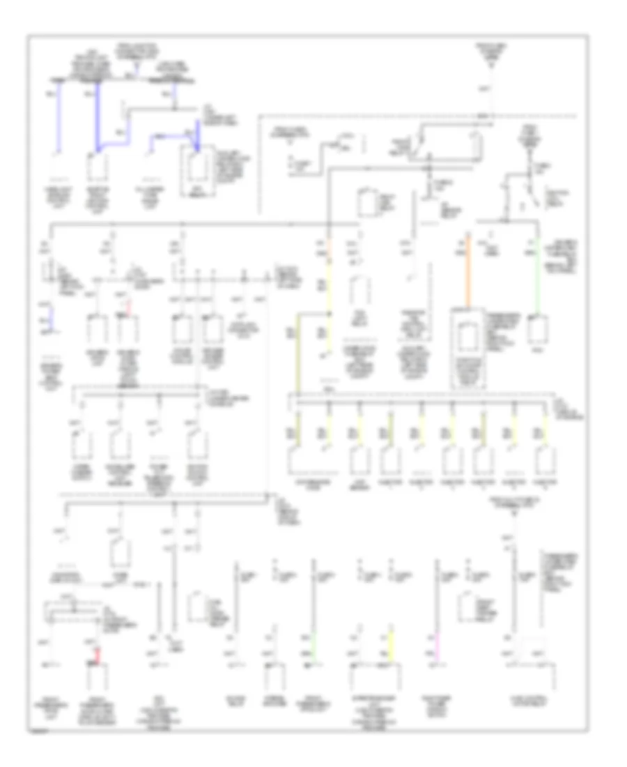 Power Distribution Wiring Diagram (5 of 6) for Acura RL 2010