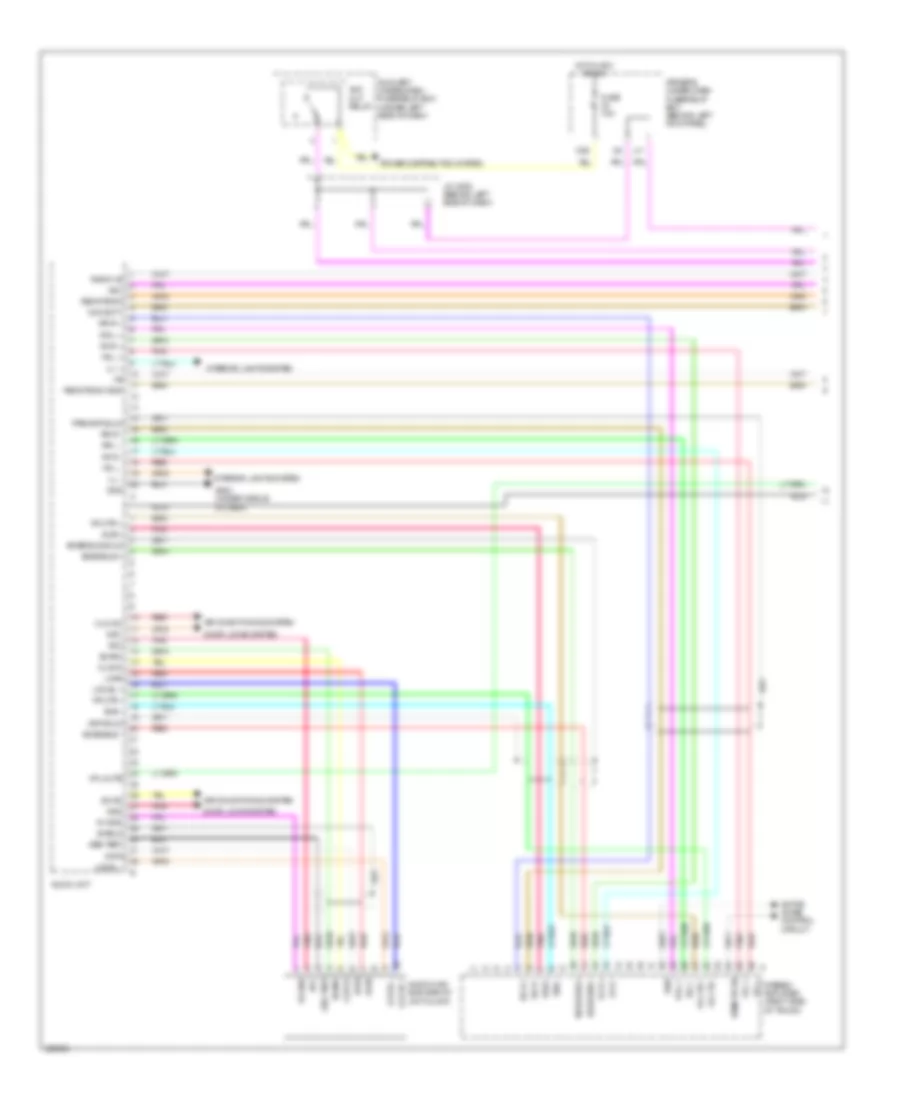 Radio Wiring Diagram, Except USA (1 of 7) for Acura RL 2010
