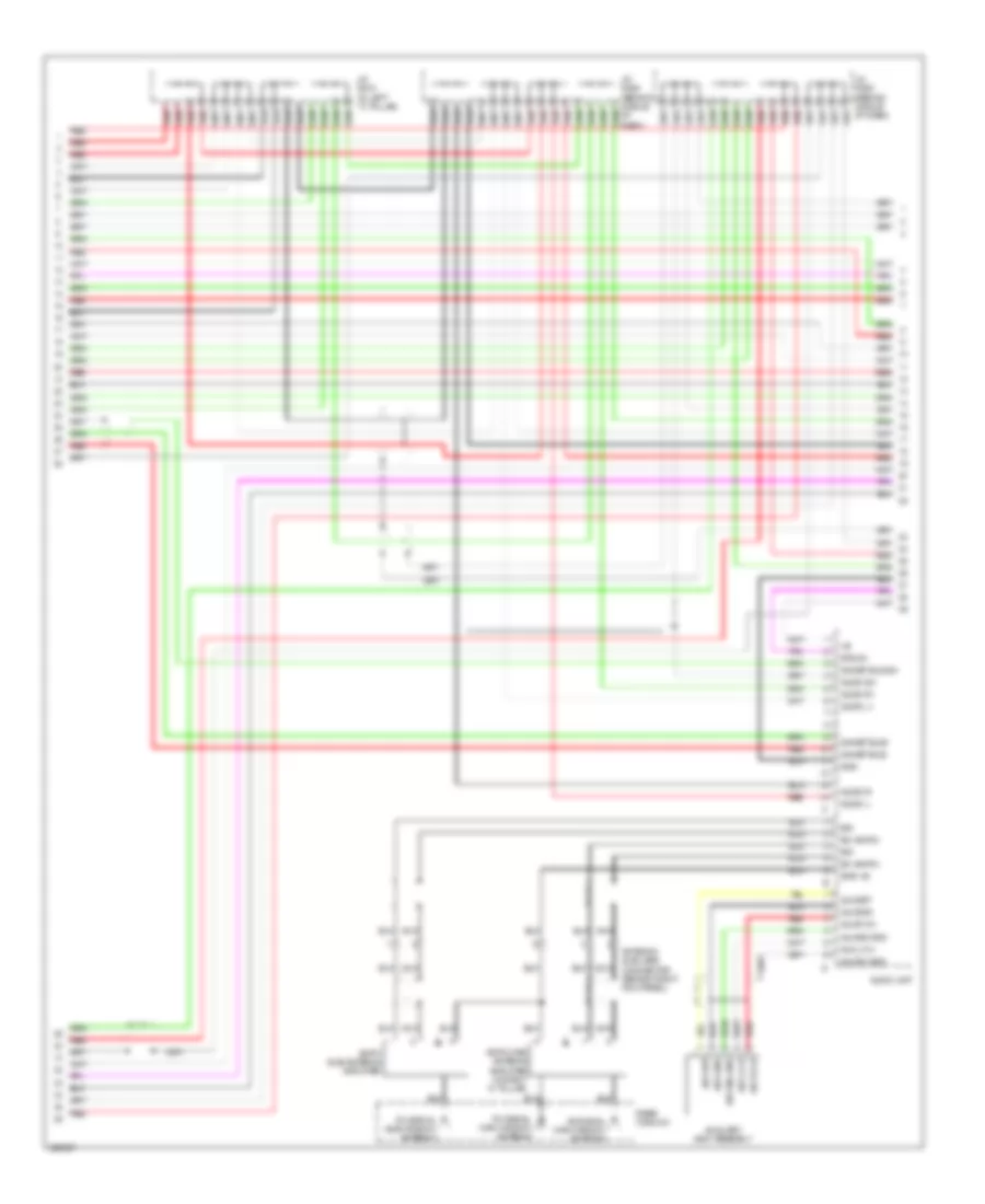 Radio Wiring Diagram Except USA 5 of 7 for Acura RL 2010