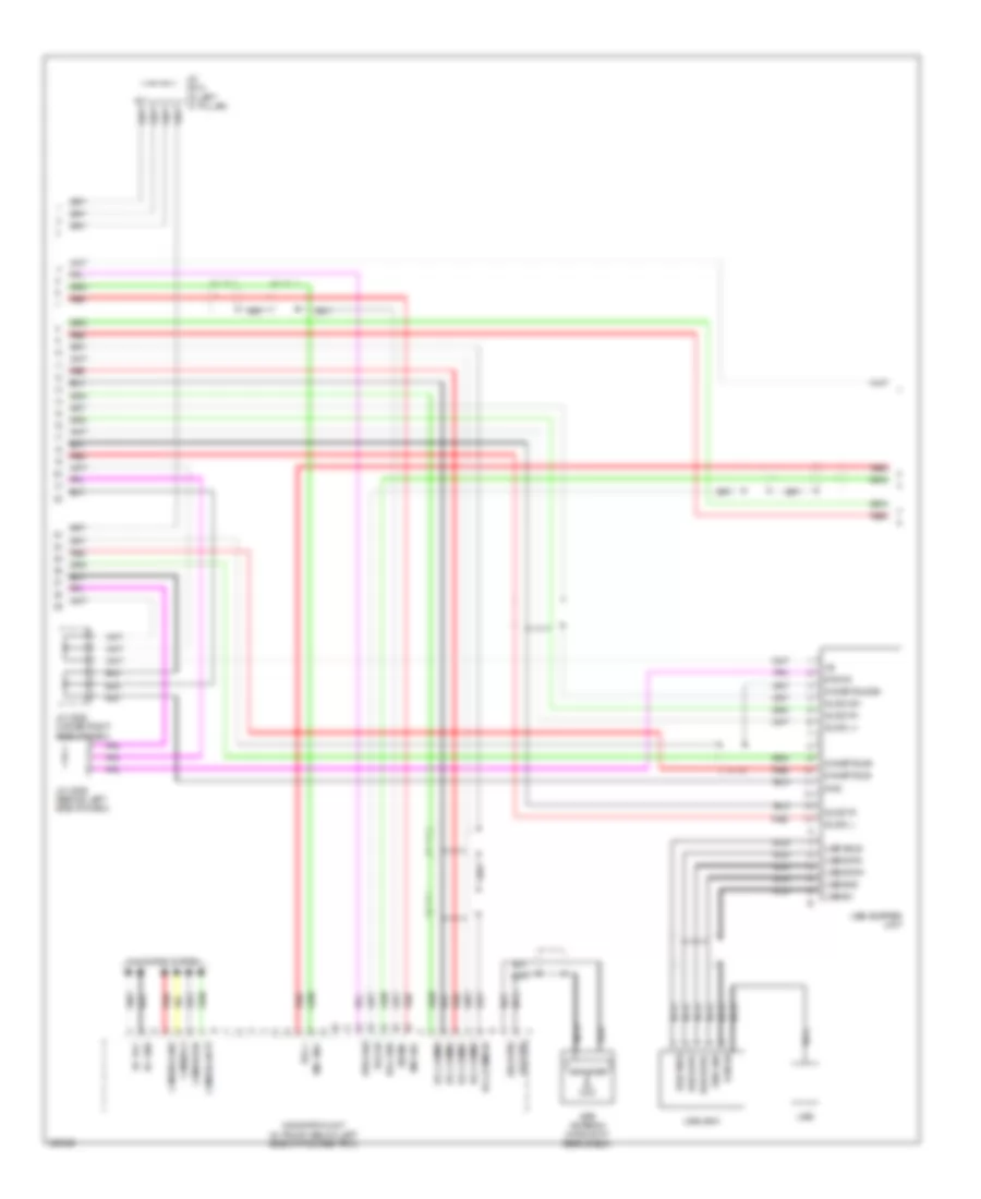 Radio Wiring Diagram, Except USA (6 of 7) for Acura RL 2010